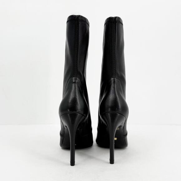Stuart Weitzman Womens Luxecurve 100 Stretch Bootie Size 7.5 Black Leather NIB - Picture 8 of 12